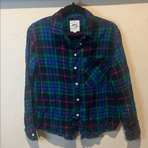 Aerie Flannel Button Down Shirt size XS